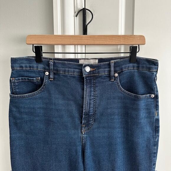 Everlane The High Rise Flare Wide Leg Jean Size: 32 Dark Rinse - Picture 4 of 12